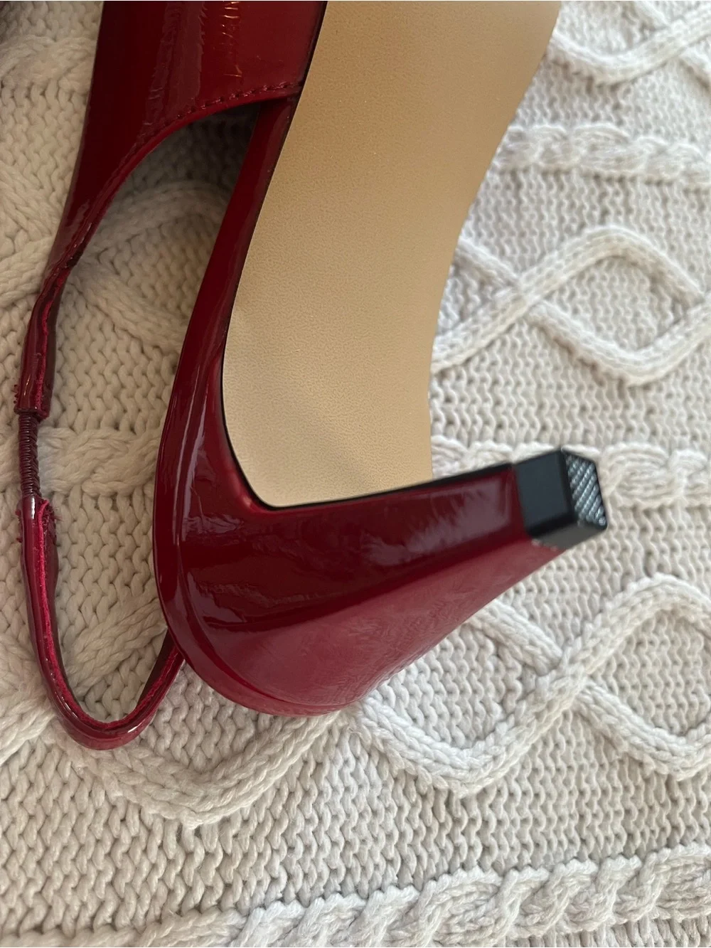 Steve Madden Alynna Red Patent Slingback Pointed Heels Various Sizes